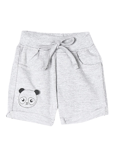 

Donuts Boys Grey Panda Appliqued Regular Fit Regular Shorts