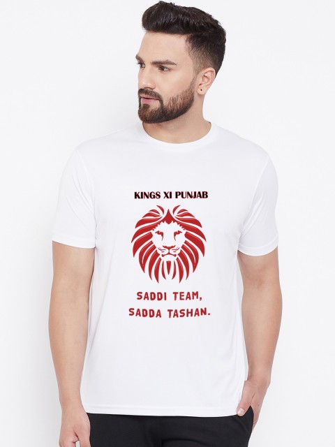 

wesquare Men White IPL Printed Round Neck T-shirt