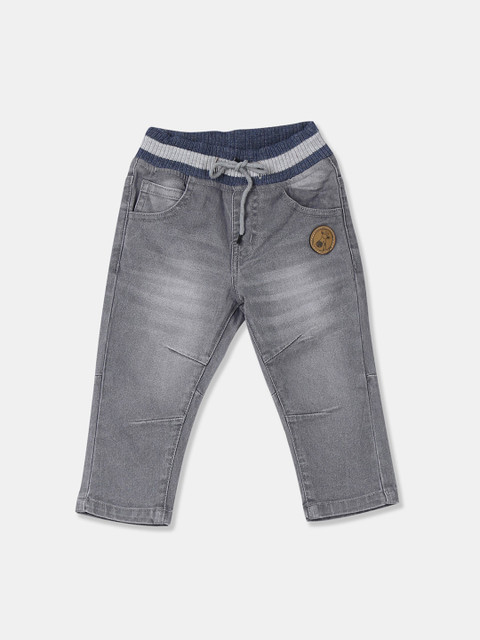 

Donuts Boys Grey Regular Fit Mid-Rise Clean Look Jeans