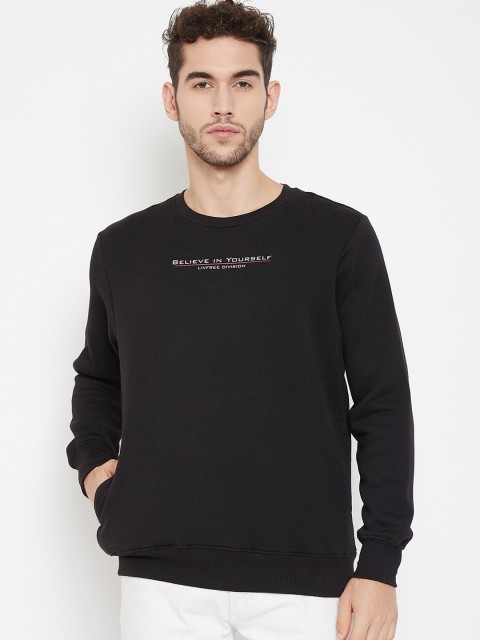 

NEVA Men Black Printed Round Neck T-shirt