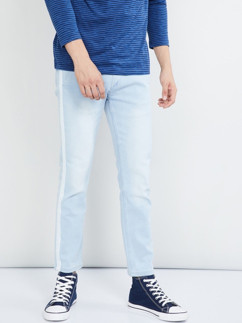 

max Men Blue Slim Fit Mid-Rise Clean Look Stretchable Jeans