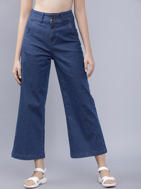

Tokyo Talkies Women Blue Bootcut High-Rise Clean Look Stretchable Jeans