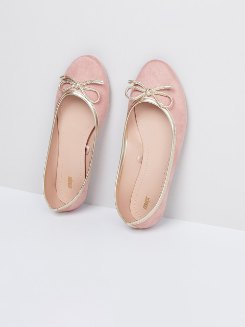 

max Women Pink Solid Ballerinas