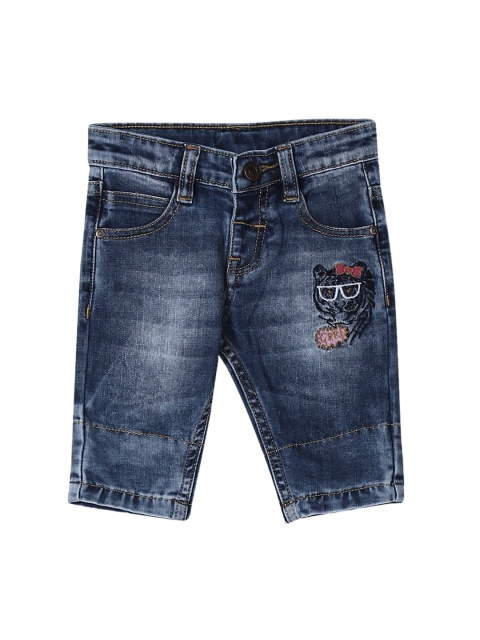 

Donuts Girls Blue Stone Wash Regular Fit Denim Shorts