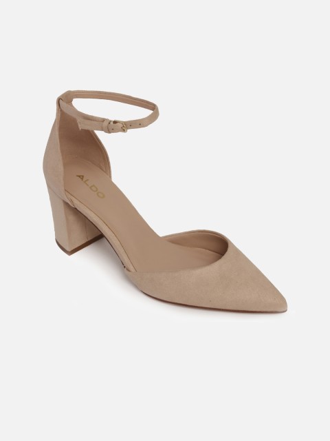 

ALDO Women Beige Solid Pumps