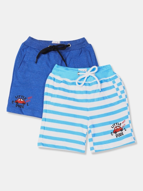 

Donuts Boys Pack of 2 Regular Fit Shorts, Blue