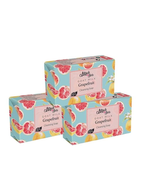 

Mirah Belle Pack of 3 Goat Milk & Grapefruit Brightening Soaps, Orange
