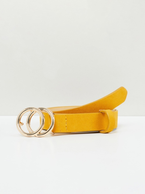 

max Women Yellow Solid Belt