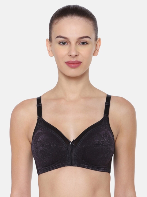 Triumph Grey Jolly Fit Deluxe Mature Wireless Non-Padded Full Coverage Big-Cup Bra