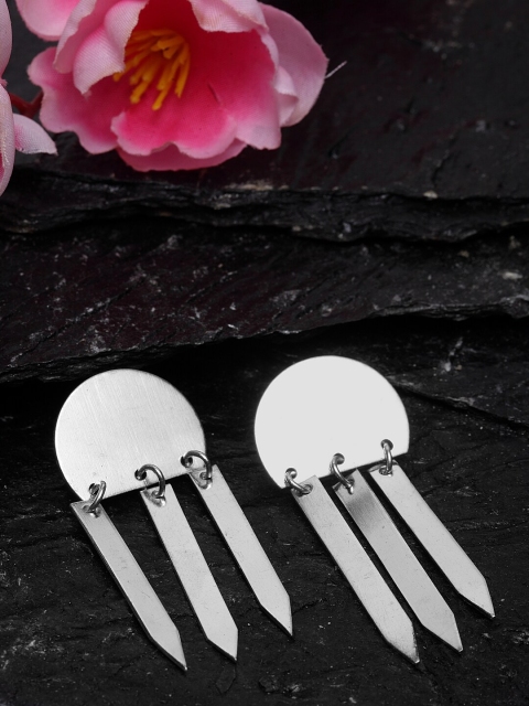 

Madame Silver-Plated Spiked Drop Earrings