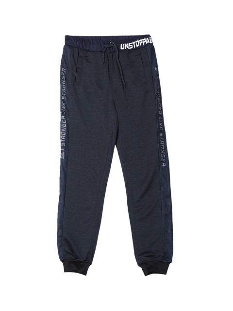 

Cherokee Boys Blue Solid Straight-Fit Joggers