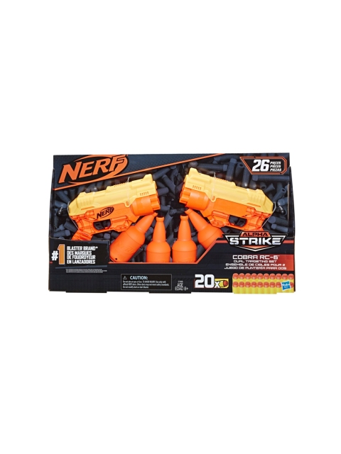 

NERF Kids Orange & Yellow Alpha Strike Cobra RC 6 Duel Blasters with Targeting Set
