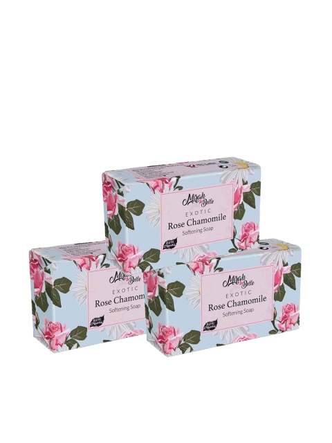 

Mirah Belle Set of 3 Rose & Chamomile Dry Skin Soaps, Off white