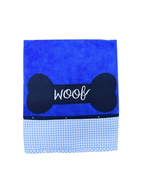 

Heads Up For Tails Blue Printed Microfibre Towel for Pets