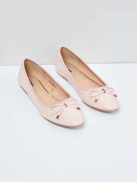 

max Women Beige Solid Ballerinas