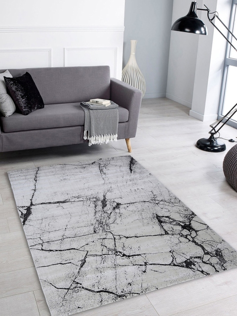 

OBSESSIONS Off-White & Black Space Contemporary Anti-Skid Sustainable Carpet