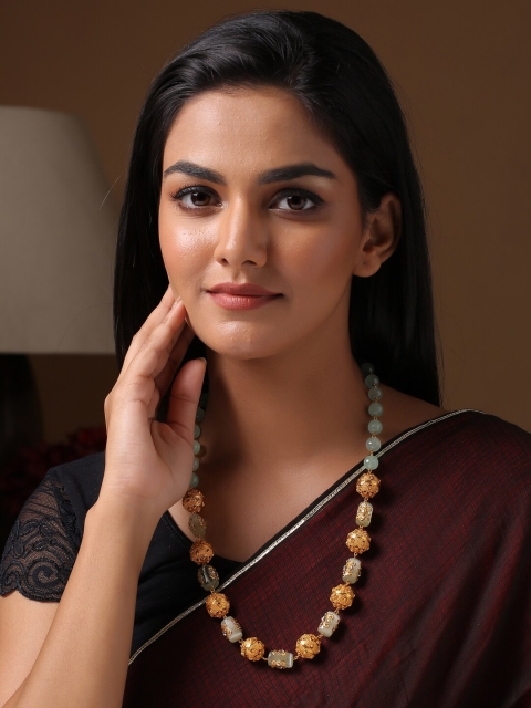 

Shoshaa Gold-Plated and Orange Brass Chain