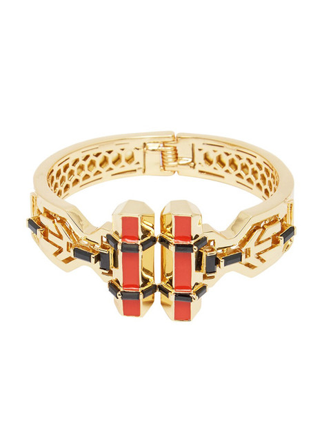 

shaze Gold-Plated Bangle-Style Bracelet