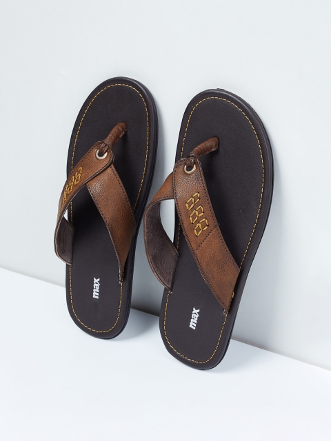 

max Men Brown Sandals