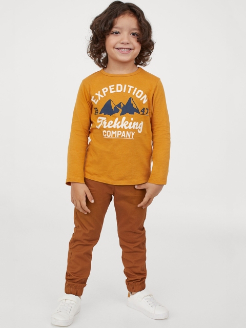 

H&M Boys 2-piece cotton set, Mustard