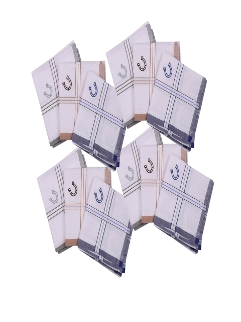 

Blacksmith Men Pack Of 12 White Handkerchief Accessory Gift Set