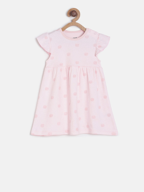 

MINI KLUB Infant Girls Pink Printed A-Line Dress