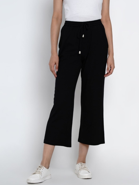 

Texco Women Black Side Striped Culottes