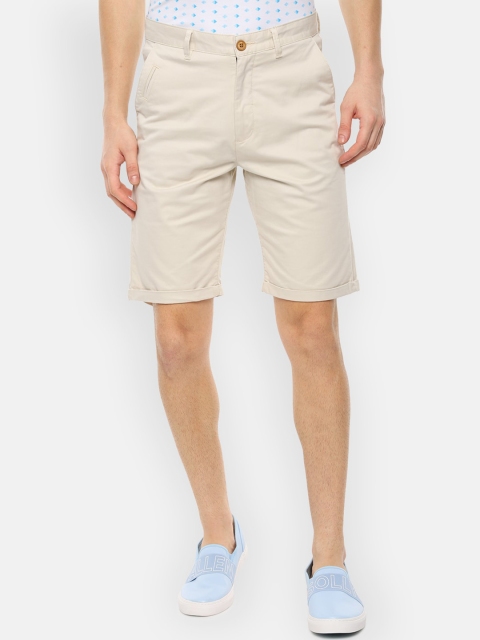 

Louis Philippe Sport Men Beige Solid Regular Fit Shorts