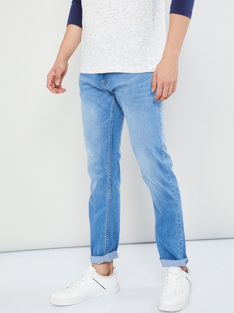 

max Men Blue Slim Fit Mid-Rise Clean Look Jeans