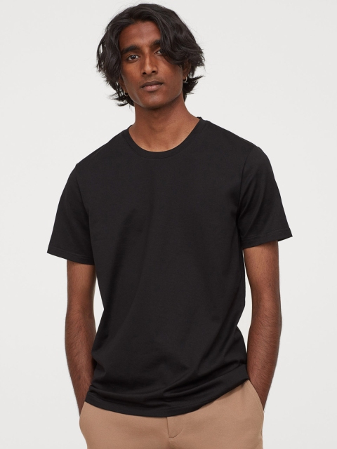 

H&M Men 2-pack Black T-shirts Slim Fit