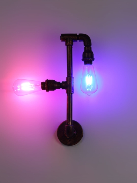 

LUXSUN Brown Solid Traditional Wall Lamp