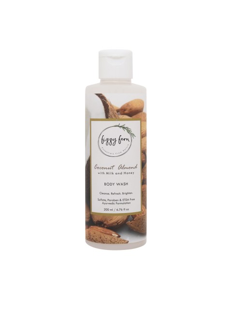 

Fizzy Fern Coconut Almond Body Wash with Milk & Honey 200 ml, White