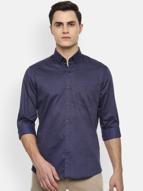 

Louis Philippe Sport Men Navy Blue Slim Fit Printed Casual Shirt