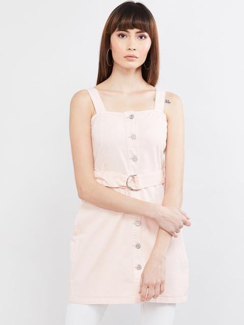 

MAX Solid Sleeveless Tunic, Pink