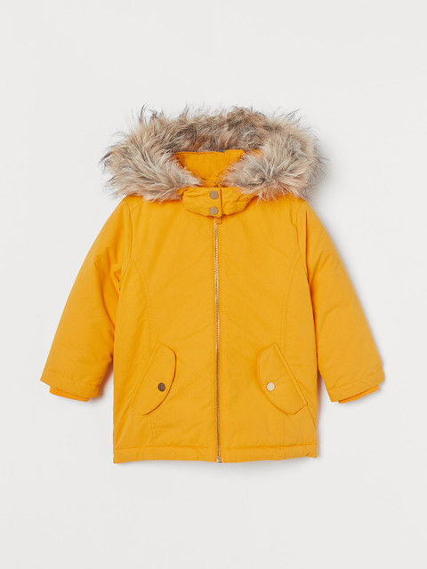 

H&M Girls Yellow Water-Repellent Jacket