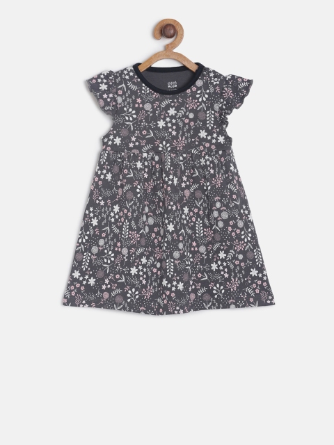 

MINI KLUB Girls Multicoloured Printed A-Line Dress, Multi