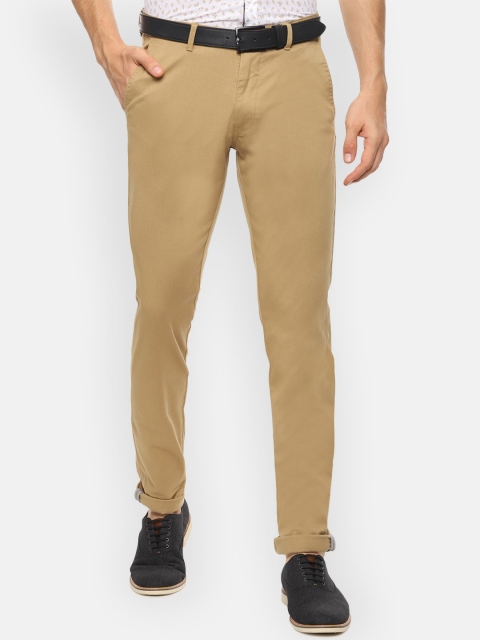 

Van Heusen Sport Men Beige Slim Fit Solid Regular Trousers