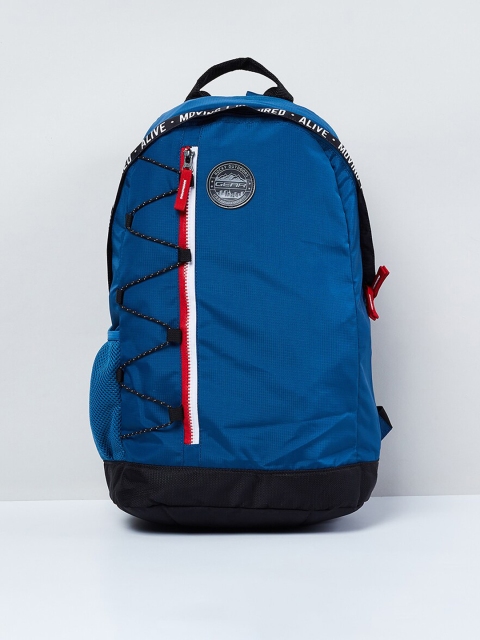 

max Men Blue Colourblocked Backpack