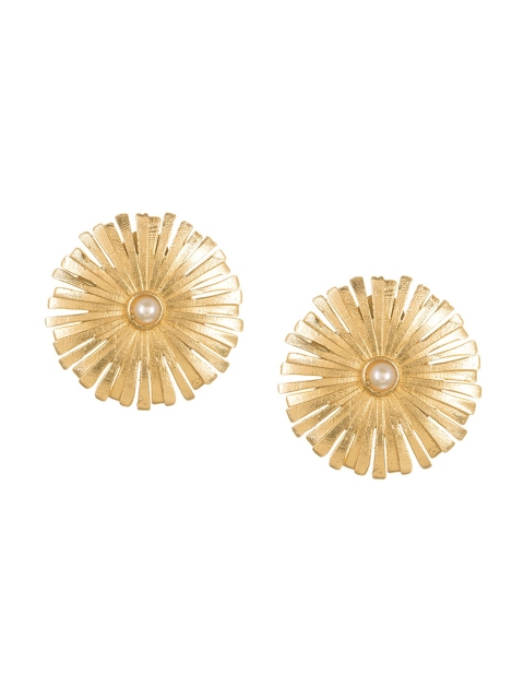 

INDYA Gold-Plated Circular Studs