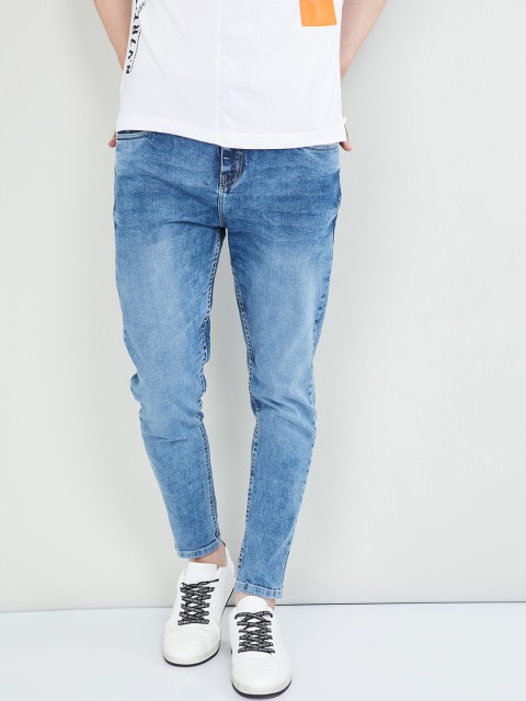 

max Men Blue Skinny Fit Mid-Rise Clean Look Stretchable Jeans
