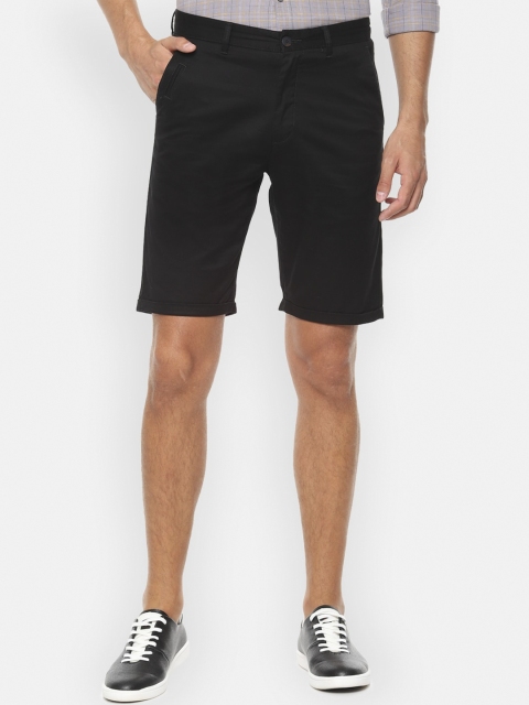 

Louis Philippe Sport Men Black Solid Regular Shorts