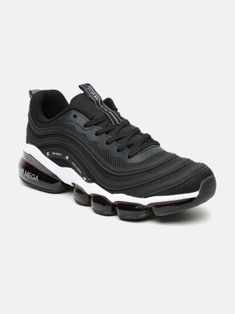 

Xtep Men Black Textile Running Shoes