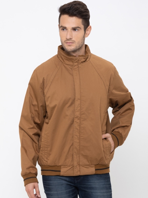 

Globus Men Brown Solid Bomber Jacket