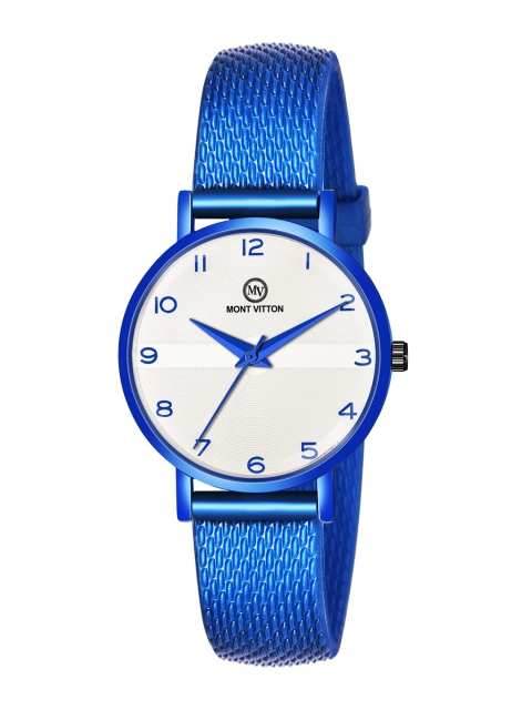 

MONTVITTON Women White & Blue Analogue Watch MV1201