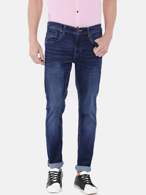 

IMYOUNG Men Blue Slim Fit Mid-Rise Clean Look Jeans