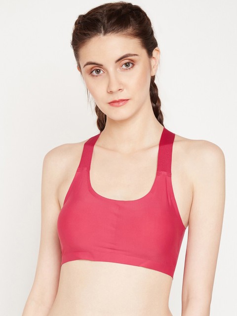 

Golden Girl Maroon Solid Non-Wired Lightly Padded Bralette Bra 116_Wiine