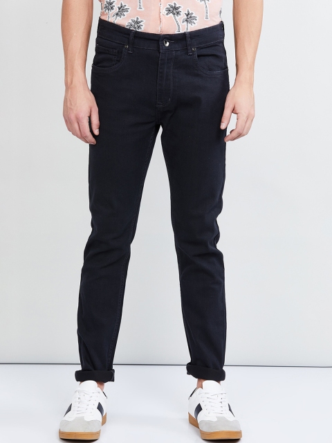 

max Men Grey Slim Fit Mid-Rise Clean Look Stretchable Jeans