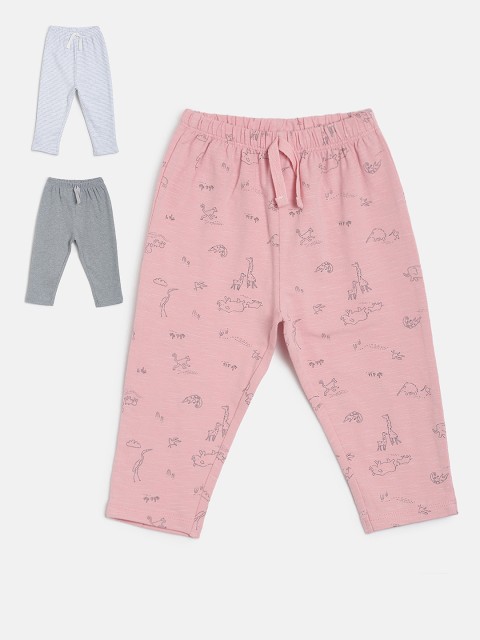 

MINI KLUB Boys Pack Of 3 Lounge Pant, Pink