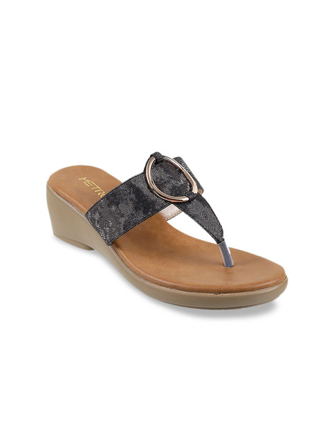 

Metro Women Black Printed Wedges