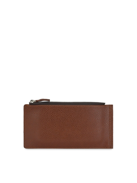 

Calvadoss Women Brown Textured Two Fold Wallet